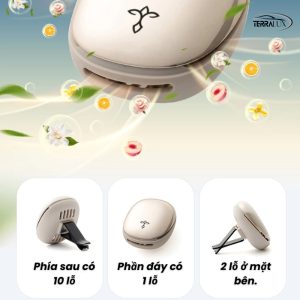 Nước Hoa Ô Tô Cao Cấp ETONNER - Kẹp Cửa Gió - Gel Khử Mùi Hiệu Quả Bền Lâu | Thiết Kế Space Capsule Sang Trọng
